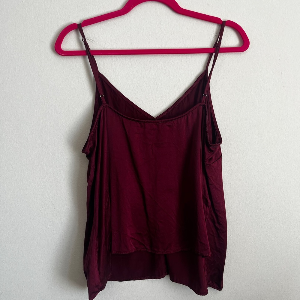 Free People Simple Silk Cami - Rhododendron - Picture 3 of 7